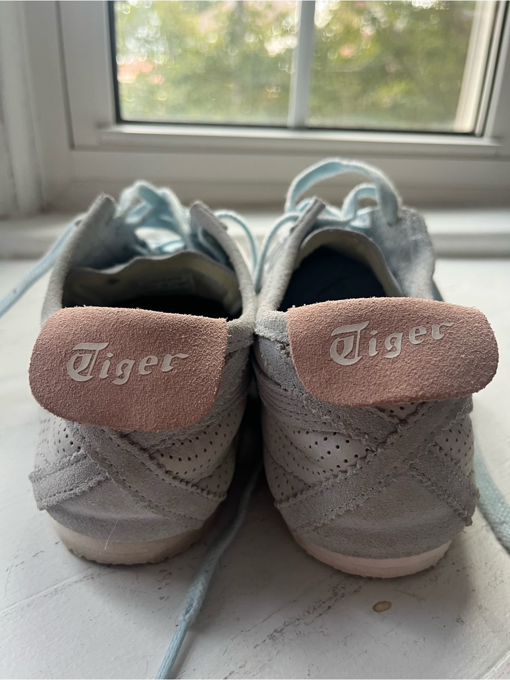 Onitsuka Tiger by Asics Light Blue Suede Women's Sneakers